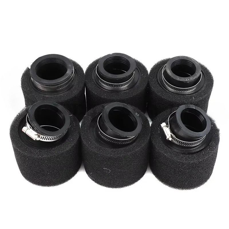 Premium Sponge Foam Air Filter for Moped, Scooter, Dirt Pit Bike, Motorcycle - Black and Red Design - Multiple Sizes 35mm to 60mm - Easy to Clean - Enhanced Airflow - Universal Compatibility - High-Quality Construction - Effective Filtration and Engine Protection