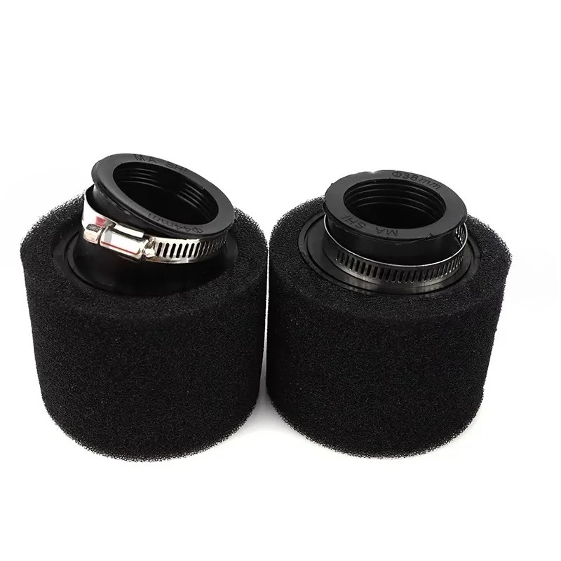Premium Sponge Foam Air Filter for Moped, Scooter, Dirt Pit Bike, Motorcycle - Black and Red Design - Multiple Sizes 35mm to 60mm - Easy to Clean - Enhanced Airflow - Universal Compatibility - High-Quality Construction - Effective Filtration and Engine Protection