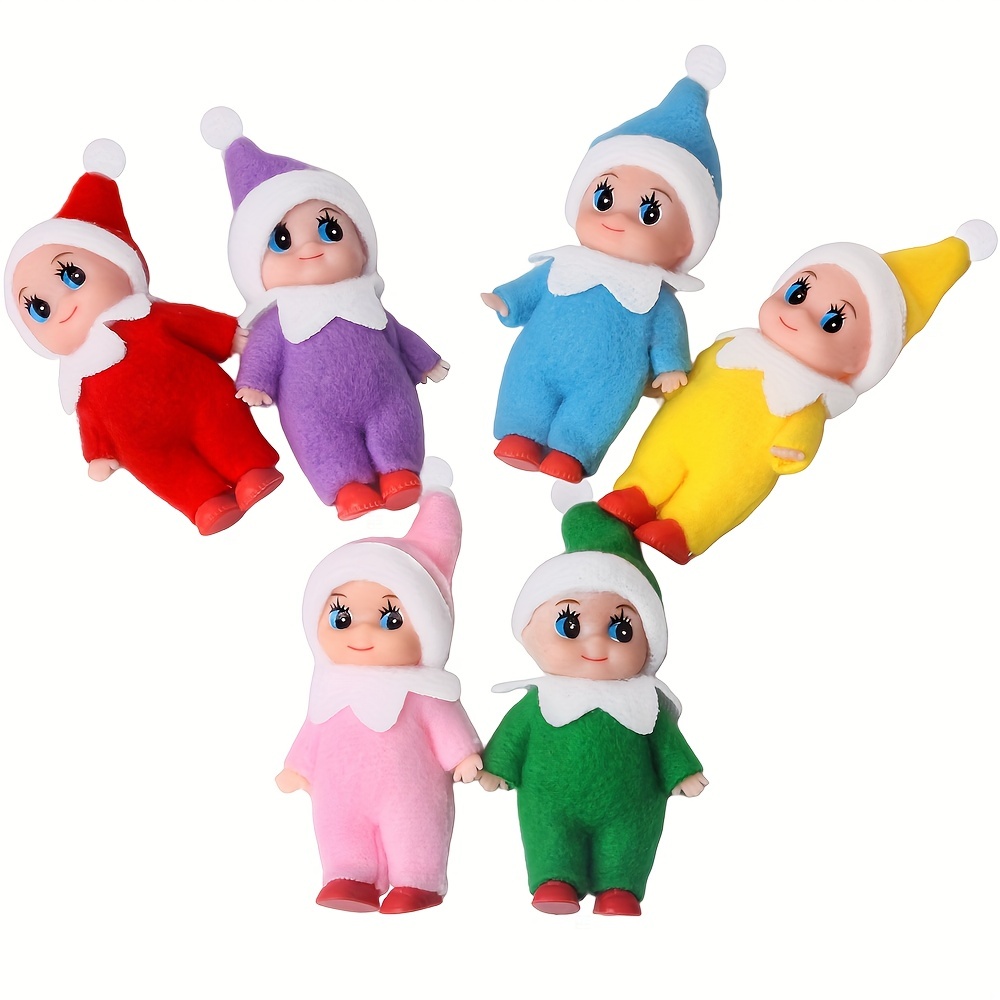 Premium Christmas Baby Elf Dolls: Festive Decorations, Perfect Xmas Gift for Kids and Pregnant Mothers, High-Quality Materials, Adorable Design, Vibrant Colors, Safe for Children, Versatile Decorative Accent for Mantle, Shelf, or Holiday Centerpiece