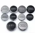 Premium ABS Plastic Hub Center Covers for Audi Models - Set of 4 (60mm, 61mm, 68mm, 69mm) - Easy Clip-On Installation - Enhance Aesthetic Appeal - Durable and Long-Lasting - Perfect Fit for A1 A2 A3 A4 A5 A6 A7 A8 Q1 Q5 Q3 - Sleek Design and Glossy Finish