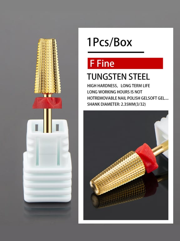 Premium Tungsten Steel Nail Drill Bits Set - 5-in-1 Versatile Design for Efficient Nail Care - Rust-Resistant and Durable - Compatible with Electric Nail Drills - Essential Accessory for Professionals and DIY Enthusiasts - Achieve Professional Results Easily