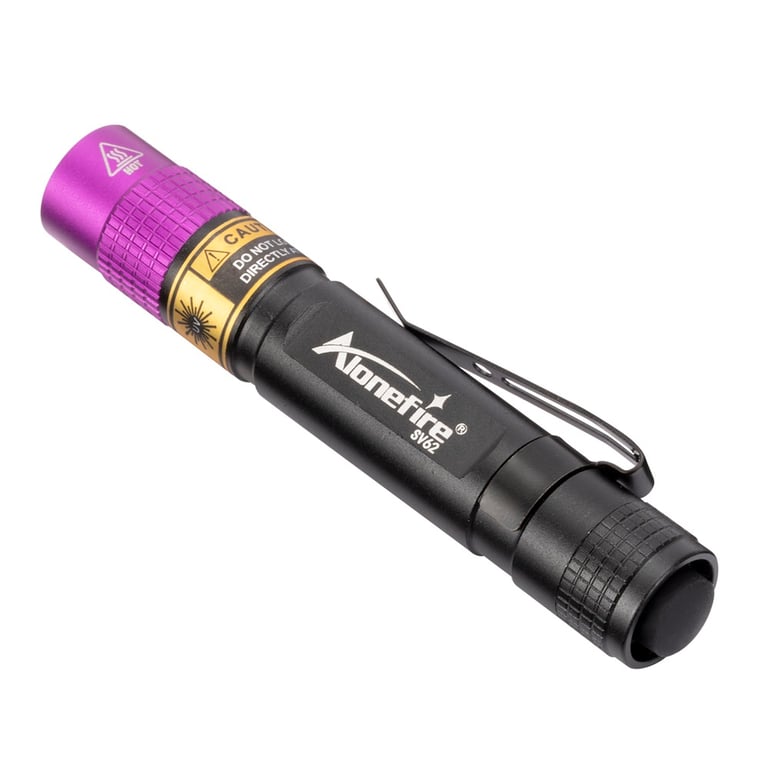 High-Powered 365/395nm UV Flashlight for Detecting Pet Urine, Stains, Scorpions, and Invisible Ink - Compact, Portable, and Durable Blacklight Detector Lamp for Versatile Use - Easy-to-Use Mini Ultraviolet Torch for Professionals and Everyday Users
