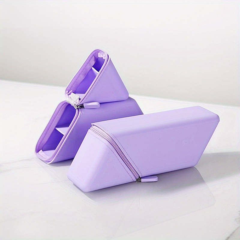 Foldable Silicone Pen Holder Organizer for Office and Study Space - Stylish, Durable, and Multi-Purpose Desk Organizer for Pens, Pencils, and More - Easy to Clean and Portable Stationery Cup - Perfect Gift for Students and Professionals
