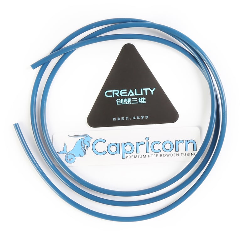 Creality 3D Capricorn Bowden PTFE Tubing XS Serie Blue - 1 Meter Length, Quick Fitting, Pneumatic Fitting Push, Compatible with 1.75mm Filament - Premium Material for Smooth Filament Feeding and Reliable Printing Experience