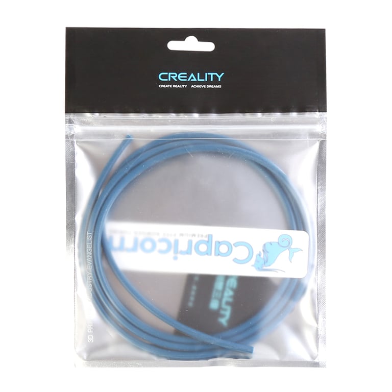 Creality 3D Capricorn Bowden PTFE Tubing XS Serie Blue - 1 Meter Length, Quick Fitting, Pneumatic Fitting Push, Compatible with 1.75mm Filament - Premium Material for Smooth Filament Feeding and Reliable Printing Experience