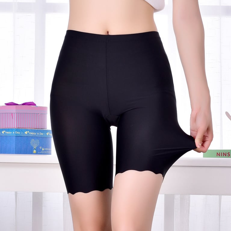 Seamless Plus Size Safety Shorts with Anti-Rub Design for Women | Comfortable Breathable Fabric for Summer Wear | 3XL Boxers for All Body Types | Seamless Construction for Invisible Look | Multi-Purpose Underwear for Extra Coverage and Protection