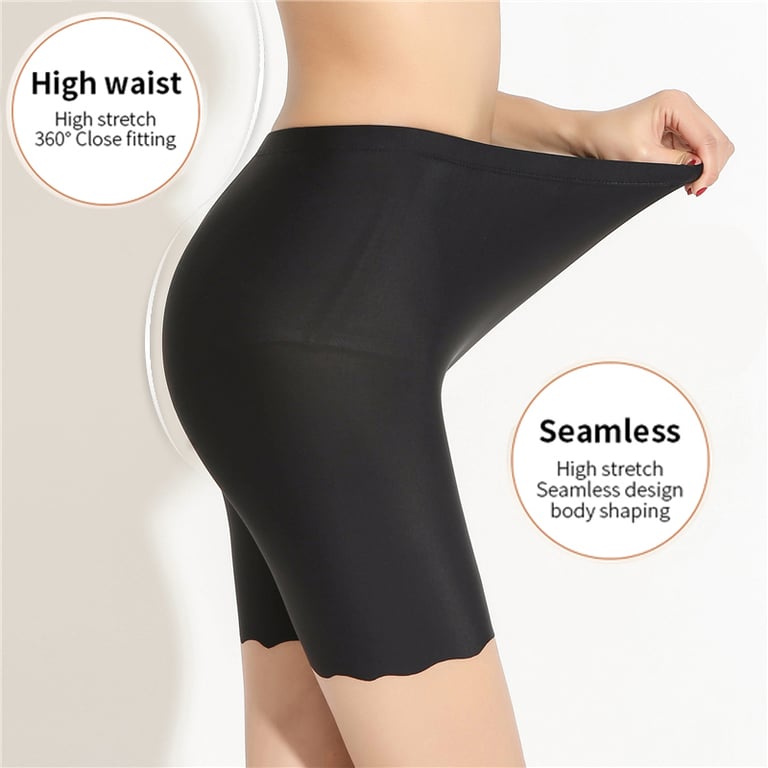 Seamless Plus Size Safety Shorts with Anti-Rub Design for Women | Comfortable Breathable Fabric for Summer Wear | 3XL Boxers for All Body Types | Seamless Construction for Invisible Look | Multi-Purpose Underwear for Extra Coverage and Protection