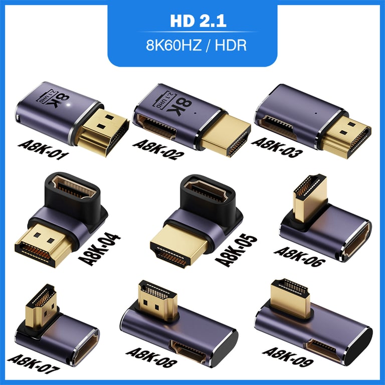 Premium Mini Micro HDMI to HDMI 2.1 Converter Adapter for Ultra-Fast 8K 60Hz and 4K 120Hz Content Transfer with Crystal Clear Picture and Sound, Wide Compatibility for HDTVs, Projectors, PS4, PS5, Laptops, and PCs - Compact and Easy-to-Use for Enhanced Gaming and Streaming Experience