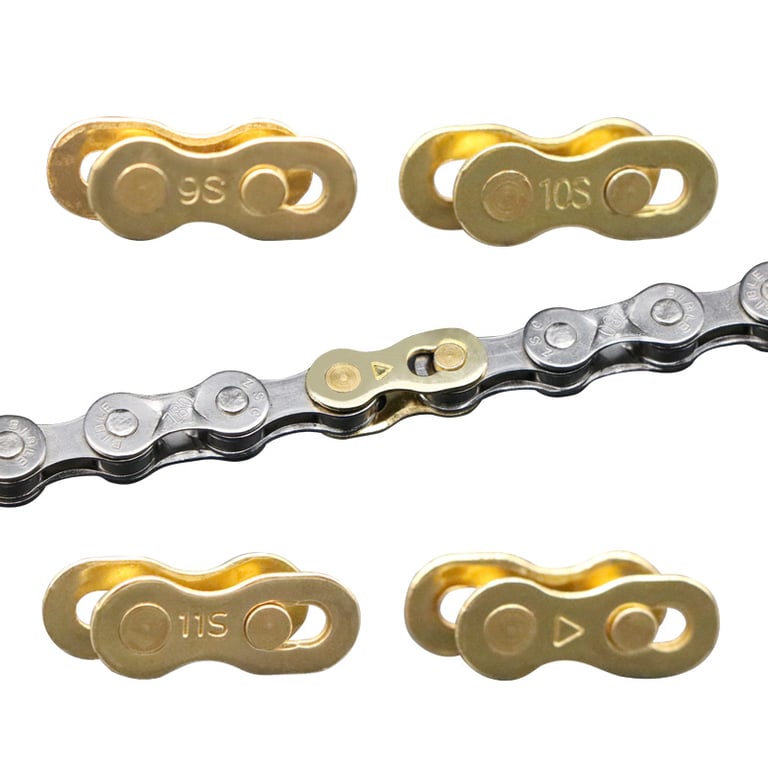 Durable Steel Bicycle Chain Link Connector Joints - Easy Installation Magic Buttons - Compatible with 6/7/8/9/10/11/12 Speed Systems - Smooth Cycling - Pack of 5 Pairs for Mountain Bikes - Long-Lasting Performance for Tough Riding Conditions
