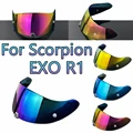 High-Quality Anti-UV Anti-Scratch Motorcycle Helmet Visor Lens for KDF-16-1 Scorpion Exo 1400 Carbon R1 Air EXO 520 Helmets - Durable Dustproof Wind Shield Design for Clear Vision and Comfortable Riding Experience