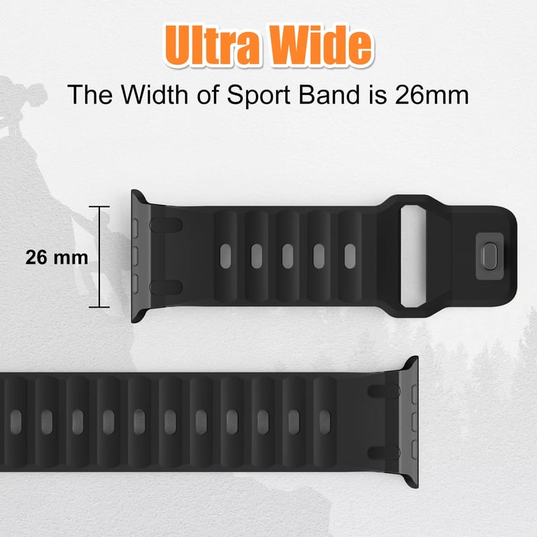 Premium Silicone Sport Strap with Stainless Steel Correa Bracelet for Apple Watch Series 9, 8, 7, SE, 10 - Durable, Flexible, and Stylish Band with Ultra 2 Design - Skin-Friendly, Easy to Install, Available in Various Colors - Perfect for Active Lifestyle and Sports Activities