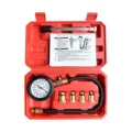 Upgrade Professional Petrol Engine Compression Tester Kit - Precision Measurement Tool for Cars & Motorcycles, 0-300 PSI Range, Durable Construction, Versatile Compatibility, Easy-to-Use Design, Complete Set for Engine Diagnosis & Repair - High-Quality Materials, Accurate Readings