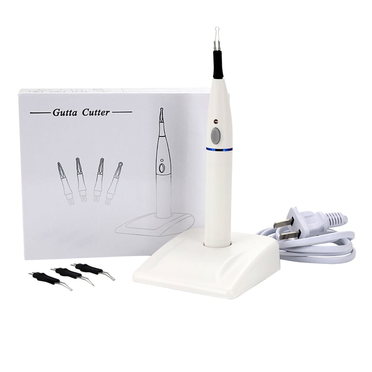 Dental Gutta Percha Tooth Gum Cutter with 4 Tips Endo Obturation System for Precision Cutting and Dissolved Breaker Technology - Ergonomic Design for Efficient and Reliable Endodontic Procedures