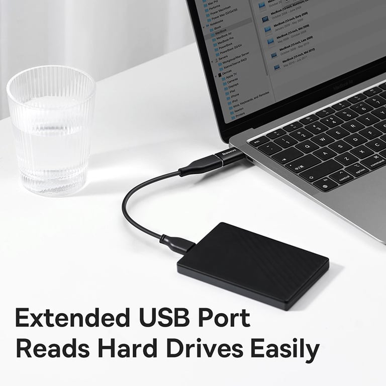 Baseus USB 3.1 Adapter OTG Type C to USB Adapter - High-Speed Data Transfer, Wide Compatibility, Plug and Play, Premium Materials, Durable and Reliable, Compact and Sleek Design - for MacBook Pro, Samsung S20 S10 and More
