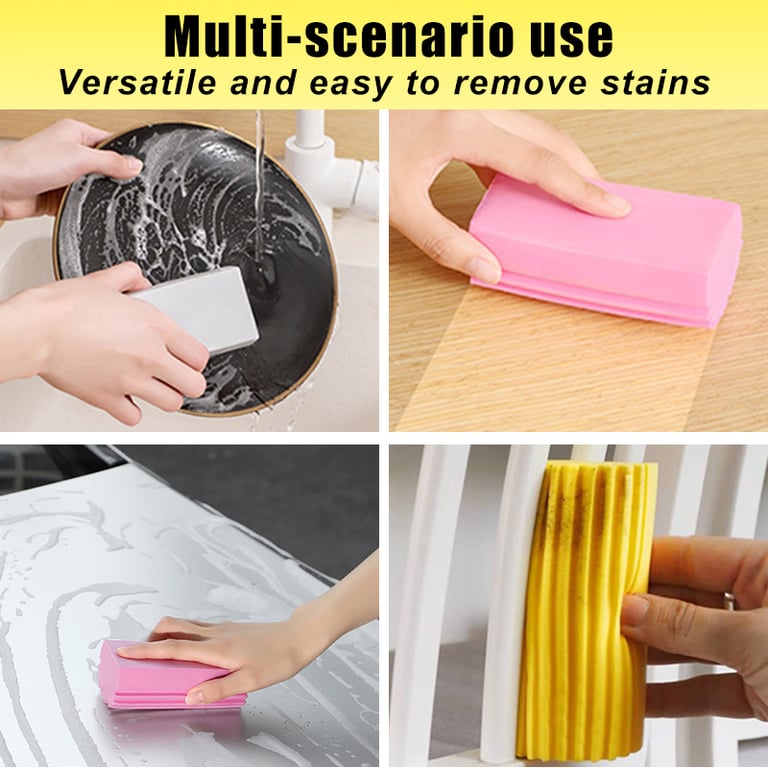 Magical Dust Cleaning Sponges - PVA Sponge Material, Damp Clean Duster, for Multiple Surfaces, Efficient and Effective Cleaning, Blinds, Glass, Baseboards, Vents, Railings, Mirrors, Windows, Sparkling Clean, Chemical-Free, High-Quality, Long-Lasting, Super Absorbent, Soft Texture, Versatile Design