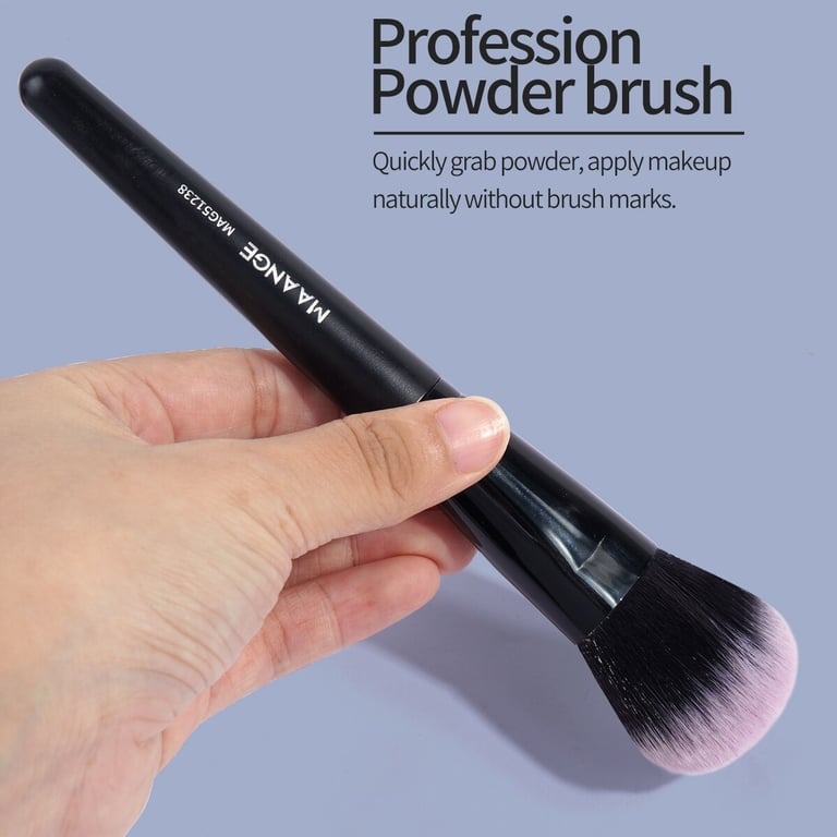 Maange 20Pcs Makeup Brushes Set - Premium Synthetic Fiber Brushes for Professional Results, Versatile Tool for Various Makeup Looks, Includes Powder, Eye Shadow, Foundation, Blush, and Blending Brushes, Convenient Storage Box for Travel, Perfect Gift for Women Makeup Enthusiasts