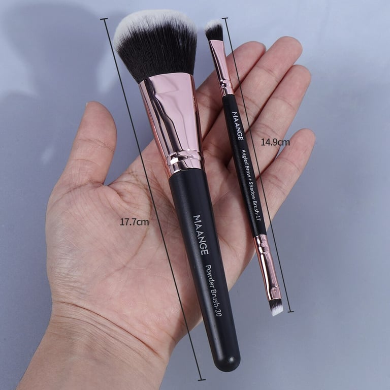 Maange 20Pcs Makeup Brushes Set - Premium Synthetic Fiber Brushes for Professional Results, Versatile Tool for Various Makeup Looks, Includes Powder, Eye Shadow, Foundation, Blush, and Blending Brushes, Convenient Storage Box for Travel, Perfect Gift for Women Makeup Enthusiasts
