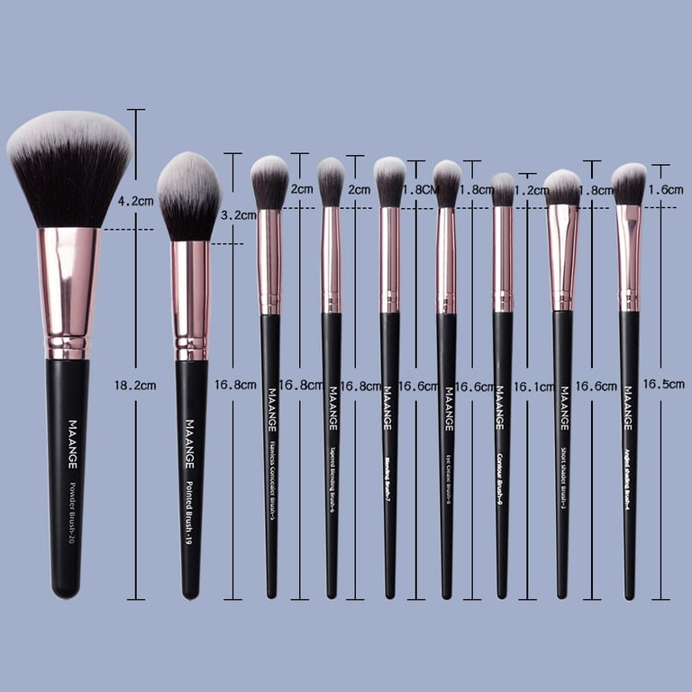 Maange 20Pcs Makeup Brushes Set - Premium Synthetic Fiber Brushes for Professional Results, Versatile Tool for Various Makeup Looks, Includes Powder, Eye Shadow, Foundation, Blush, and Blending Brushes, Convenient Storage Box for Travel, Perfect Gift for Women Makeup Enthusiasts