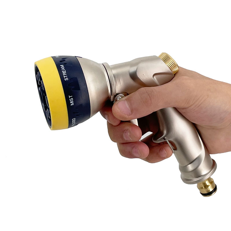 Adjustable Garden Water Gun with Sprinkler Hose Nozzle, High Pressure Washer, and Car Wash Cleaning Tool - Versatile Tool for Efficient Watering, Cleaning, and Lawn Care - Ergonomic Design, Durable Construction, Gentle Spray, Precise Watering, Lightweight and Compact