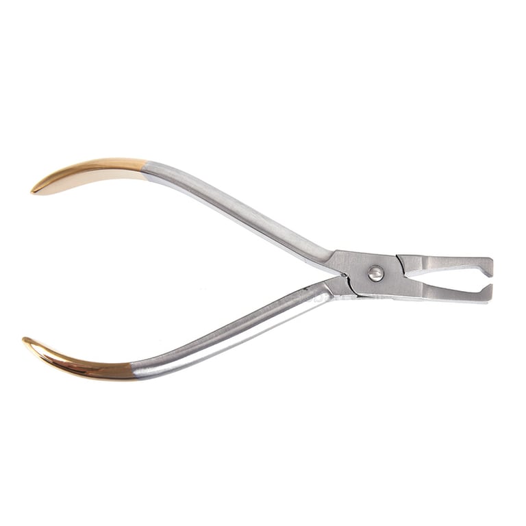 Stainless Steel Dental Anterior Teeth Bracket Removing Pliers for Precise Orthodontic Brackets Removal - Essential Dentist Tool for Safe Adhesive Cutting and Residue Removal - Ergonomic Design for Comfort and Control - Durable and Easy to Sterilize