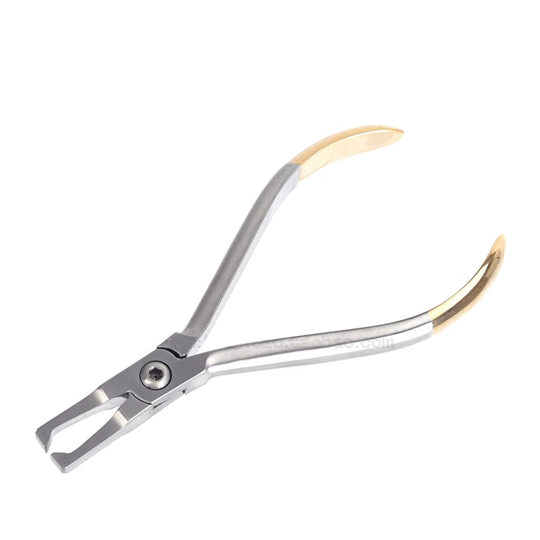 Stainless Steel Dental Anterior Teeth Bracket Removing Pliers for Precise Orthodontic Brackets Removal - Essential Dentist Tool for Safe Adhesive Cutting and Residue Removal - Ergonomic Design for Comfort and Control - Durable and Easy to Sterilize