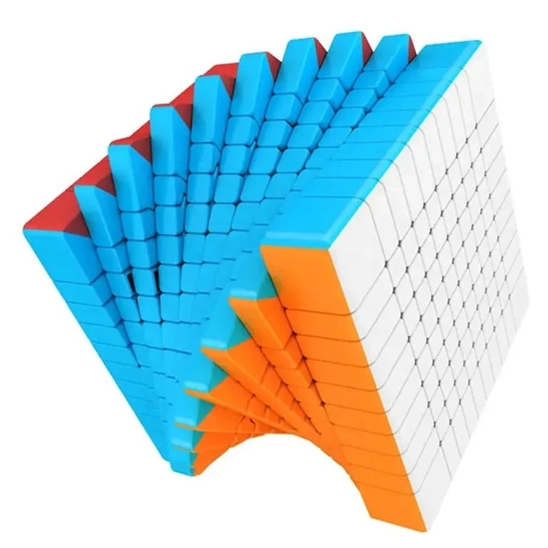 Meilong Series Alien Magic Cubes Set - Premium ABS Plastic Educational Puzzles for Kids - 2x2 to 9x9 Cubo Magico Bundle with Smooth Turning and Vibrant Stickers - Ideal Gift with Gift-Worthy Packaging for Children's Cognitive Development and Problem-Solving Skills