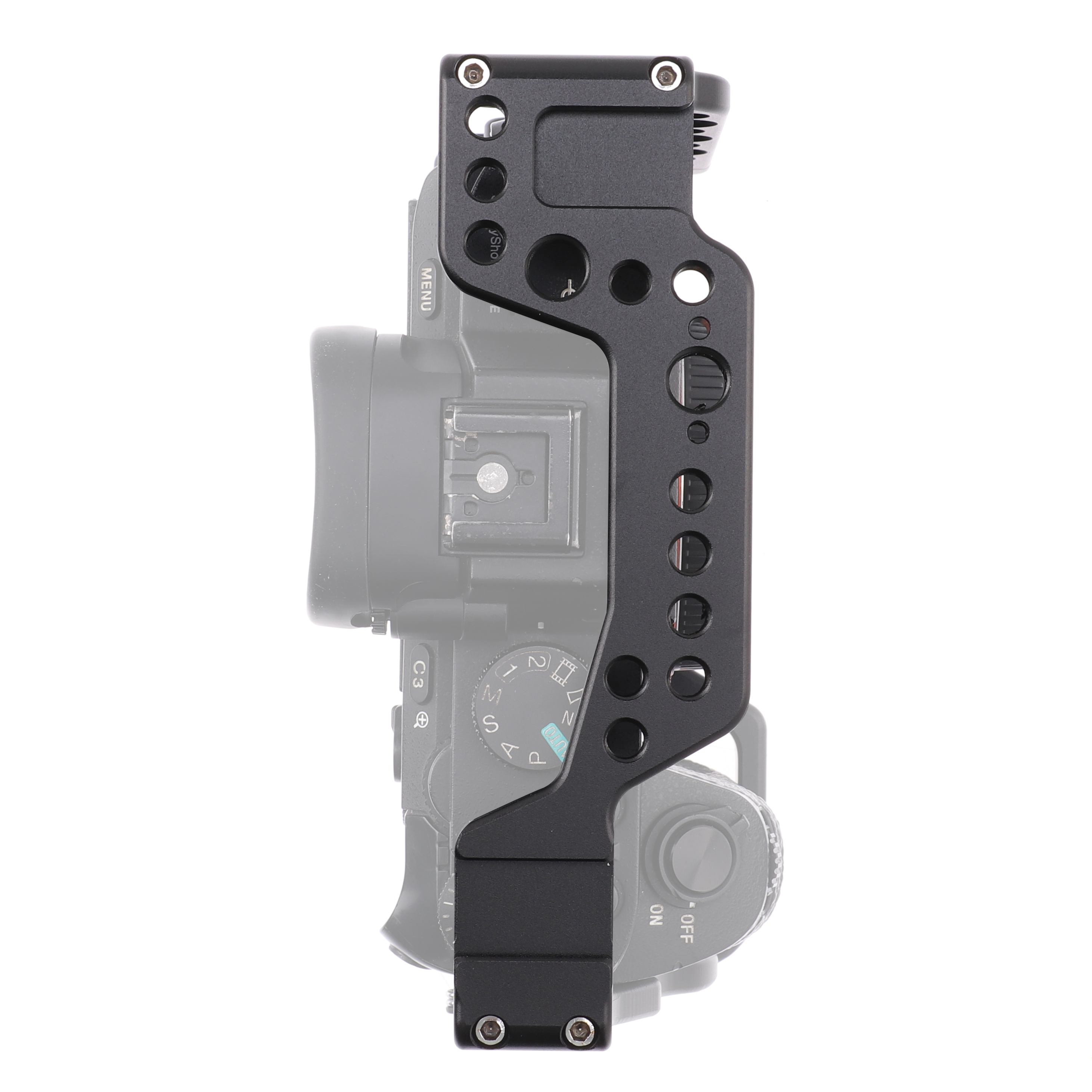 Durable Aluminum Alloy Camera Cage for Sony A9, A7RIII, A7III, A7M3 - Enhanced Stability with Versatile Mounting Options, Cold Shoe Mount for LED Light - Rabbit Cage Design for Easy Access to Controls and Comfortable Grip - Ideal for Professional Videography and Low-Light Shooting Conditions