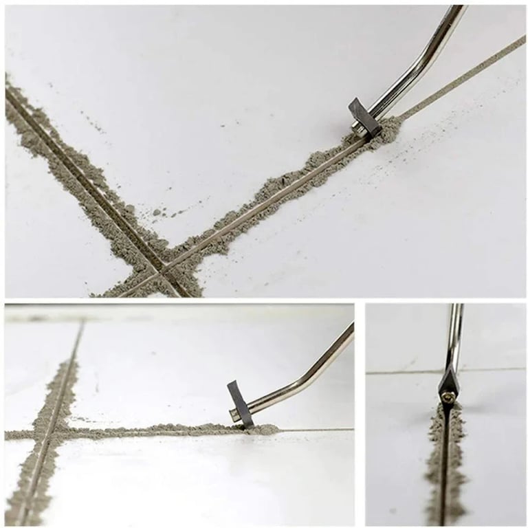 Durable Tungsten Steel Grout Remover Drill Bit for Ceramic, Porcelain, and Stone Tiles - Efficient Handheld Cleaning Tool for Floor and Wall Tiles - Versatile Seam Cement Cleaner for Professional and DIY Projects