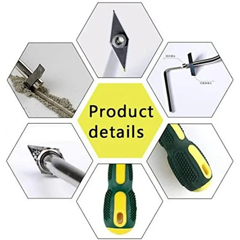 Durable Tungsten Steel Grout Remover Drill Bit for Ceramic, Porcelain, and Stone Tiles - Efficient Handheld Cleaning Tool for Floor and Wall Tiles - Versatile Seam Cement Cleaner for Professional and DIY Projects