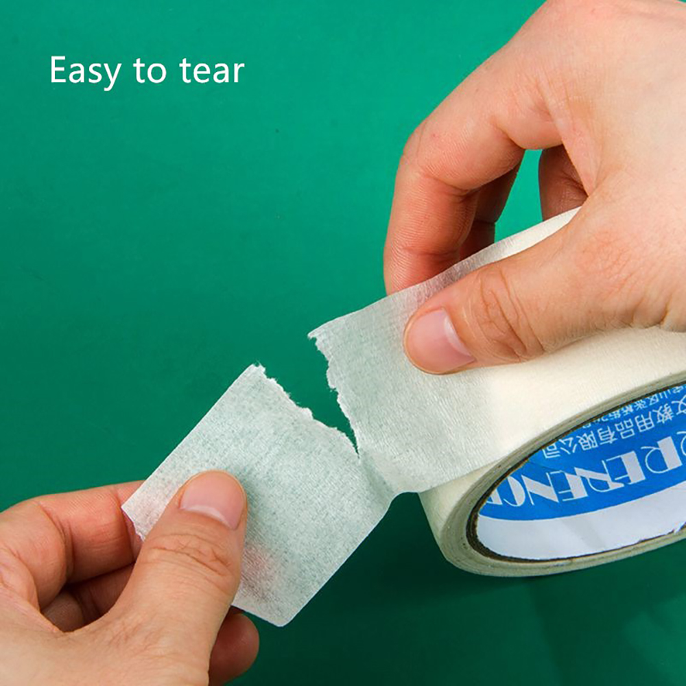 Premium White Writable Waterproof Masking Tape Roll - 12M Self-Adhesive Tape for Art, DIY Projects, Labeling, and Organizing - Strong Adhesive for Secure Hold on Various Surfaces - Easy Tear, Residue-Free, Long-Length Roll for Home, Office, School Use
