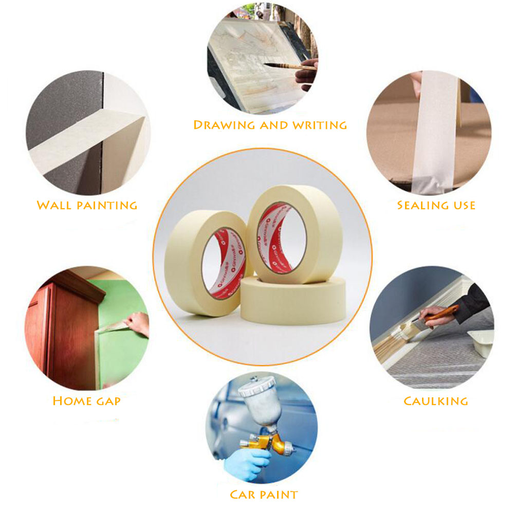 Premium White Writable Waterproof Masking Tape Roll - 12M Self-Adhesive Tape for Art, DIY Projects, Labeling, and Organizing - Strong Adhesive for Secure Hold on Various Surfaces - Easy Tear, Residue-Free, Long-Length Roll for Home, Office, School Use