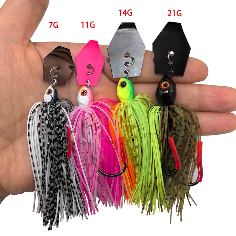 Mycena Fishing Lure Chatter Bait Spinner Bait - High-Quality Construction with Versatile Weight Options, Unique Blade Design, and Effective Wobbler Action for Bass and Pike Fishing - Proven Performance for Anglers of All Levels