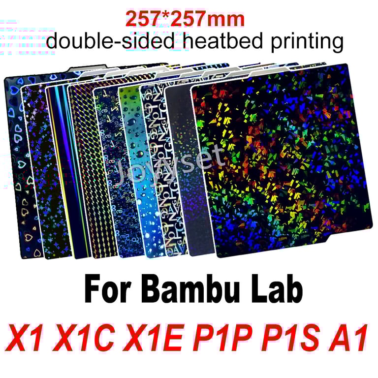 Premium PEO PET X1C P1P P1S A1 X1 Build Plate for Bambu Lab 3D Printer - Smooth PEI Sheet for Enhanced Printing Performance, Easy Installation, and Heatbed Efficiency - Durable Material for Precise Details and Consistent Temperatures