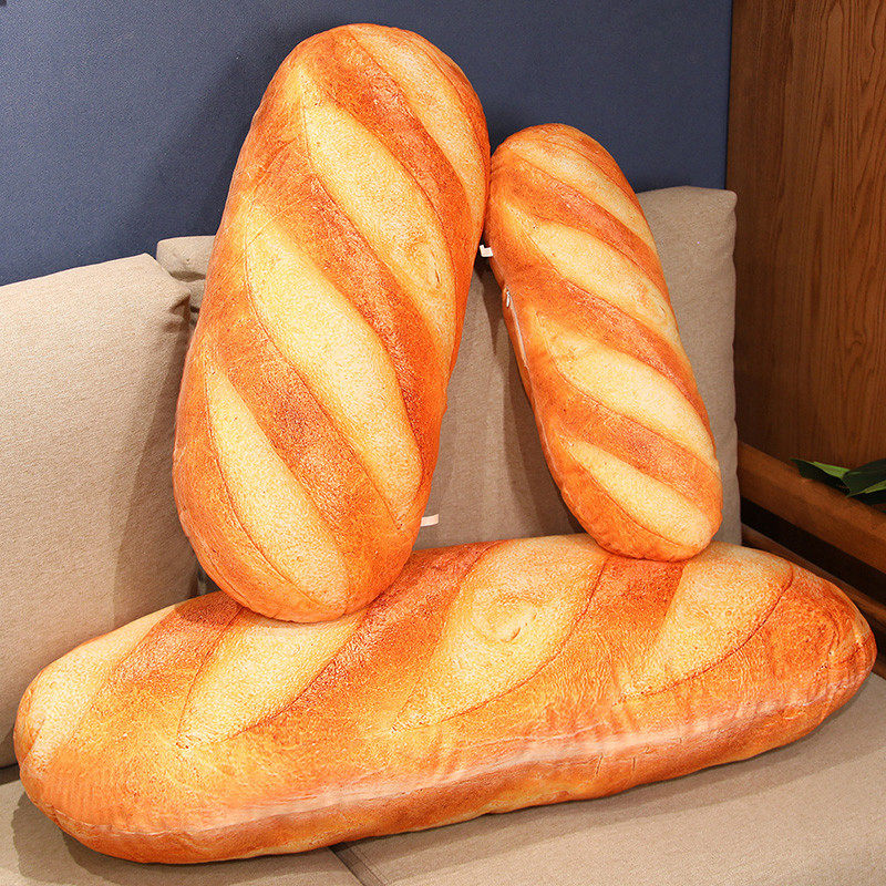 Deluxe French Bread Plush Pillow - Realistic Design, Soft and Huggable Material, Versatile Party Prop, Unique Gift Idea - Multiple Sizes Available (20cm to 100cm) - Perfect for Food Lovers and Bakers, Quirky Decor for Any Room