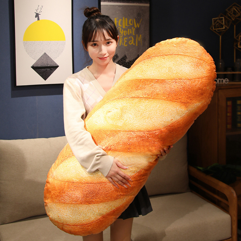 Deluxe French Bread Plush Pillow - Realistic Design, Soft and Huggable Material, Versatile Party Prop, Unique Gift Idea - Multiple Sizes Available (20cm to 100cm) - Perfect for Food Lovers and Bakers, Quirky Decor for Any Room