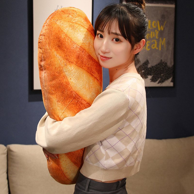 Deluxe French Bread Plush Pillow - Realistic Design, Soft and Huggable Material, Versatile Party Prop, Unique Gift Idea - Multiple Sizes Available (20cm to 100cm) - Perfect for Food Lovers and Bakers, Quirky Decor for Any Room