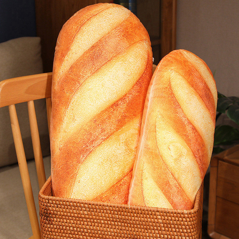 Deluxe French Bread Plush Pillow - Realistic Design, Soft and Huggable Material, Versatile Party Prop, Unique Gift Idea - Multiple Sizes Available (20cm to 100cm) - Perfect for Food Lovers and Bakers, Quirky Decor for Any Room