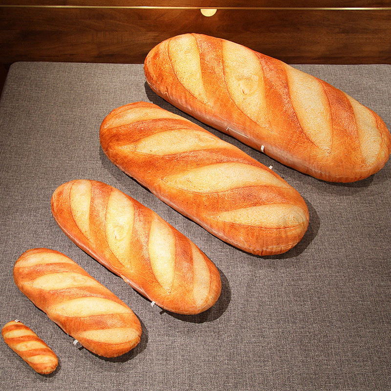 Deluxe French Bread Plush Pillow - Realistic Design, Soft and Huggable Material, Versatile Party Prop, Unique Gift Idea - Multiple Sizes Available (20cm to 100cm) - Perfect for Food Lovers and Bakers, Quirky Decor for Any Room