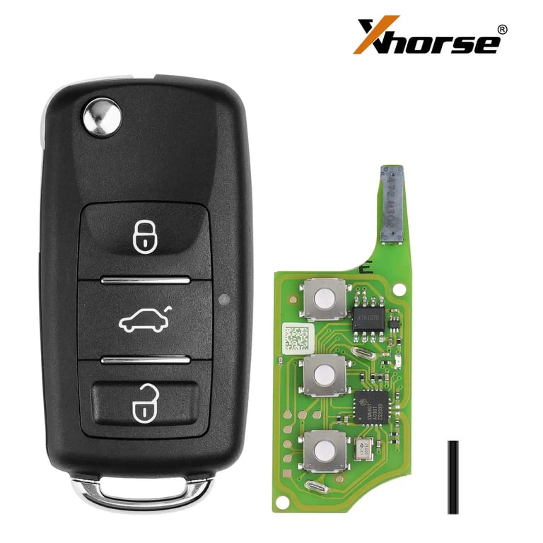Xhorse XEB510EN Volkswagen B5 Type Super Remote with Advanced XT27B Super Chip Technology for Enhanced Security and Easy Programming, Durable Construction for Long-Lasting Performance and Perfect Compatibility with Keyless Entry System