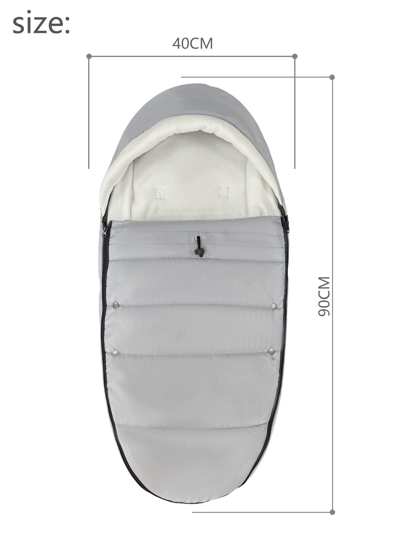 Premium Waterproof Universal Pushchairs Footmuff for Babyzen YOYO & YOYO2 Strollers - Easy Install, Warm Fleece Lining, Adjustable Straps & Zippers - Keep Your Baby Cozy and Dry in All Weather Conditions