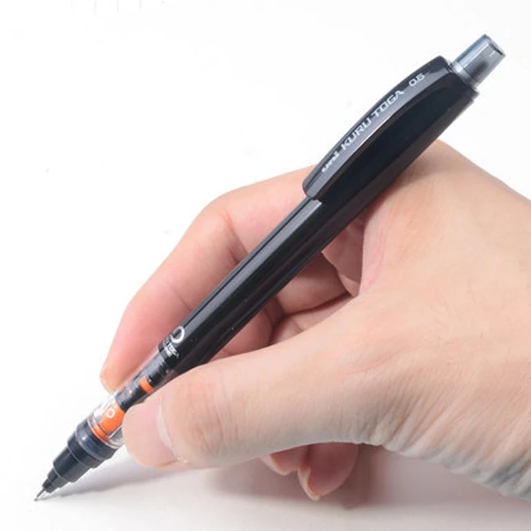 UNI Kuru Toga Mechanical Pencil M5-452 - Innovative Rotating Lead Mechanism, 0.5mm Fine Point for Precision Drawing, Low Center of Gravity for Comfort, Durable Construction, Ideal for School, Office, Artists, Architects, and Designers