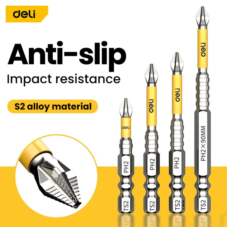 High-Quality Alloy Steel Screwdriver Set with Non-Slip PH2 Magnetic Batch Head, Versatile Sizes (25/50/65/70/90/150mm), Magnetic Tip, Ergonomic Handle - Durable, Precise, Comfortable Screwdriving Tool for Various Applications