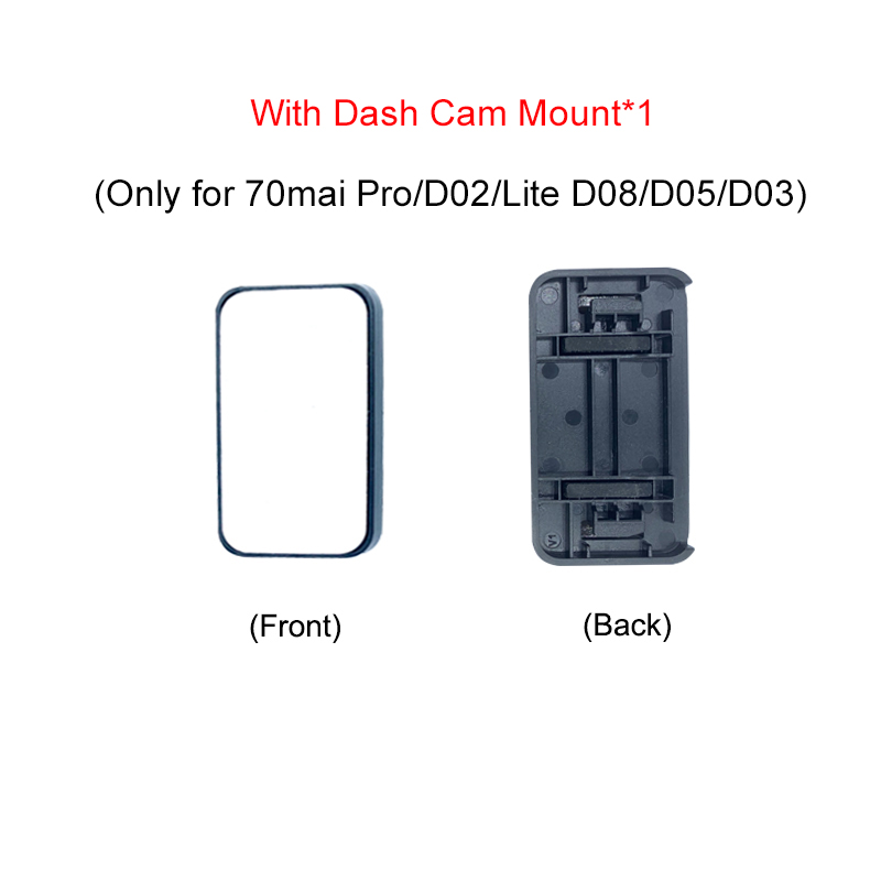 Universal Compatibility 360-Degree Rotation Dash Cam Mount for 70mai Dash Cam Pro D02 Lite D08 - Easy Installation, Durable Construction, CPL Filter Compatibility for Glare Reduction - Secure Attachment for Optimal Recording Angles and Coverage