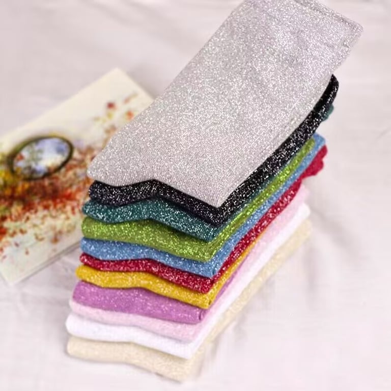 Luxurious Korean Style Shiny Silk Socks - 29 Vibrant Colors, High-Quality Materials, Sexy and Stylish Women's Fashion Accessories