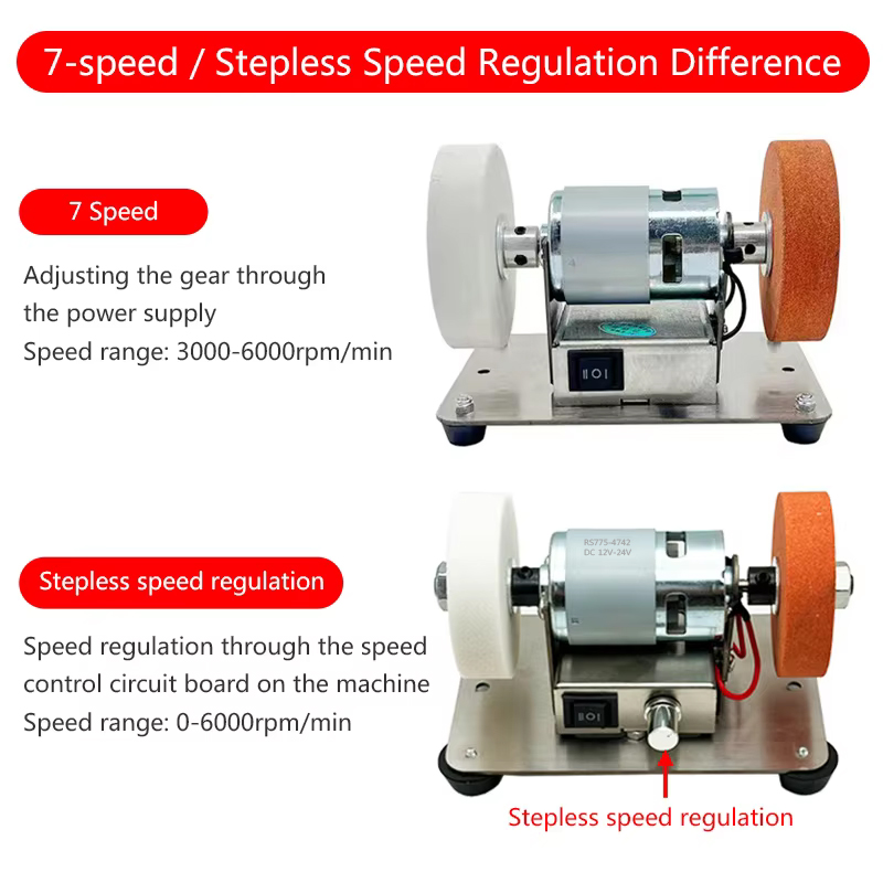 100W Motor Double Grinder Electric Grinding Wheel Machine with Durable Stone - Precision Grinding Tool for Sharpening and Polishing - Compact Portable Design for Workshops and DIY Enthusiasts