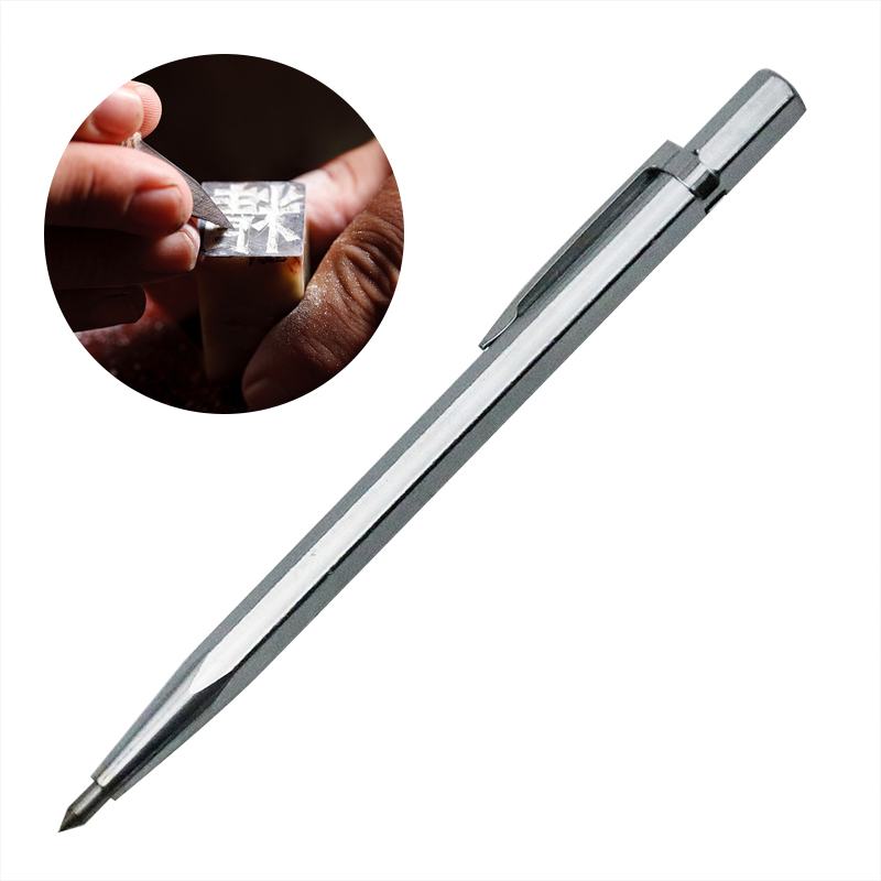 Diamond Metal Marker Engraving Pen with Tungsten Carbide Nib for Precision Engraving on Glass, Ceramic, Metal, and Wood - Durable Hand Tool for Jewelry Making, DIY Crafts, Metalworking, and Woodworking - Ergonomic Design for Comfortable Use - Easy to Clean and Maintain
