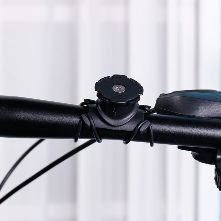 Adjustable Universal Bicycle Handlebar Phone Stand for iPhone and Android Devices - Detachable Design, Easy Installation, Durable Construction, Versatile Use - Securely Holds Phone for Navigation and Music Apps While Cycling, Scooting, or Riding Motorcycles