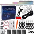 10/14/18 in 1 Led Car Ambient Lights 213 Kit with Bluetooth RGB Lighting for Customizable Atmosphere and Easy Installation, High-Quality Acrylic Strips for Vibrant Colors and Longevity - Perfect for Various Car Models