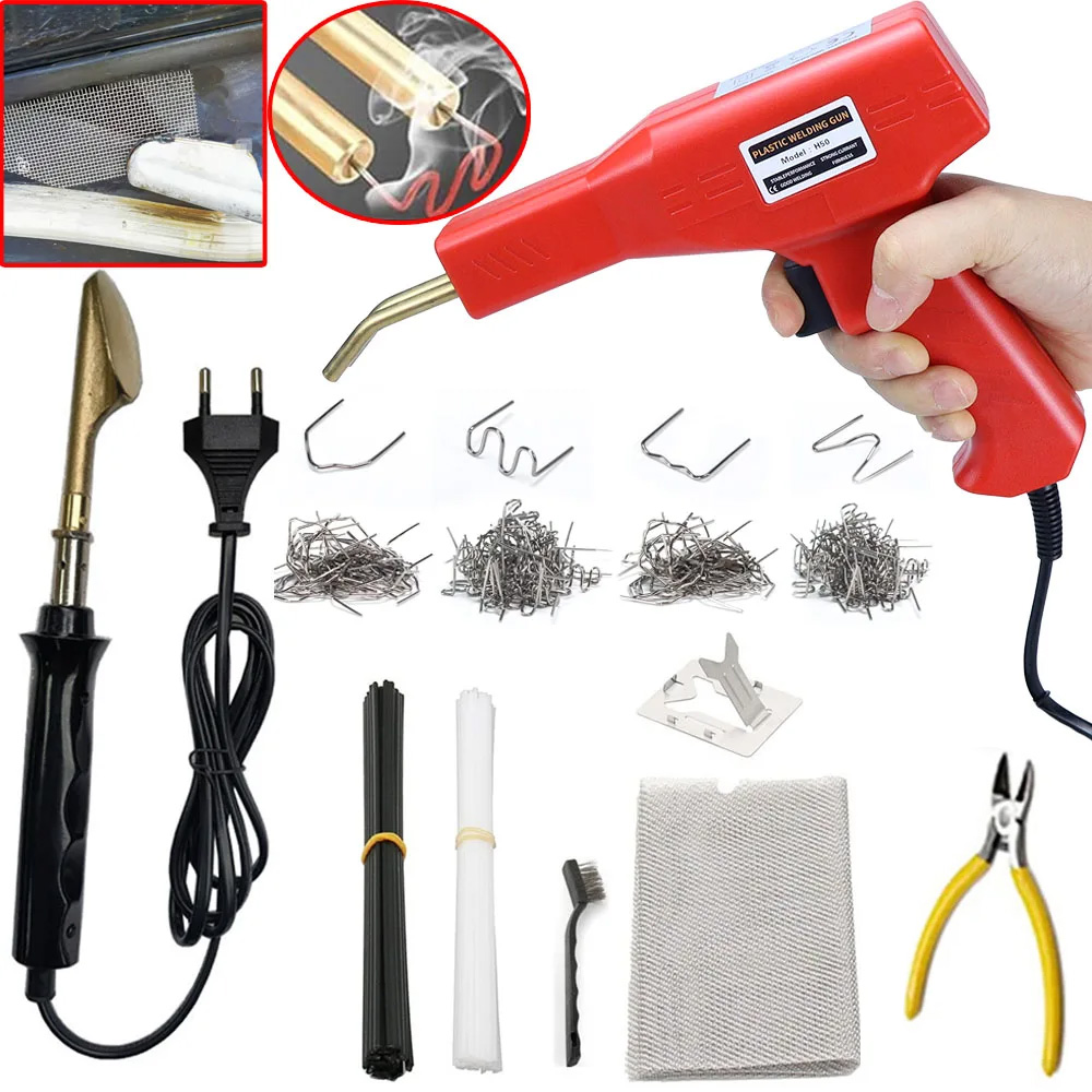 Professional Plastic Welding Kit with Hot Stapler Technology for Car Bumper Cracks, Kayaks, and Toys - Versatile DIY Repair Tool for Strong and Durable Welds - Ergonomic Design for Easy Handling and Long-lasting Use