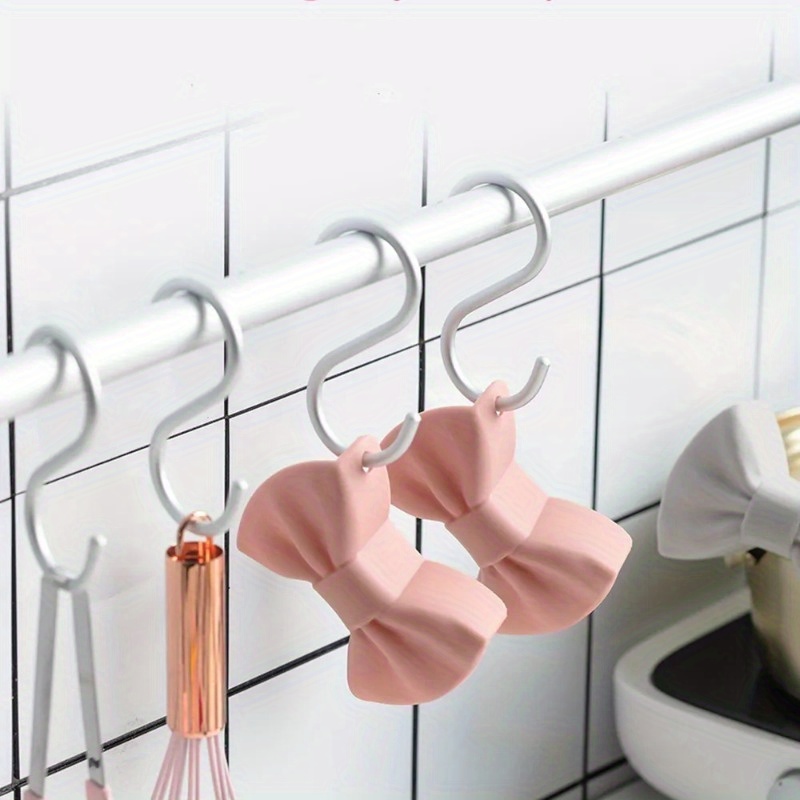 Versatile Kitchen Pot Clip Anti Scald Handle Cover - Multi-functional Oven Glove, Non-Slip Heat-Resistant Silicone, Creative Bow Shape Design - Convenient and Easy to Use - Perfect Gift for Cooking Enthusiasts